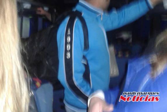 Ônibus lotado no trajeto Três de Maio-Santa Rosa