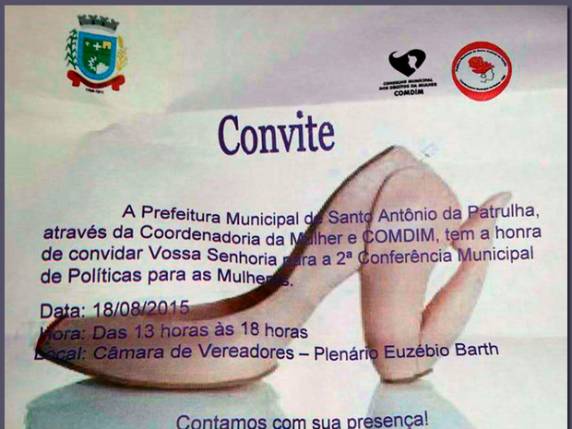 Convite para evento que discutirá políticas para as mulheres foi criticado