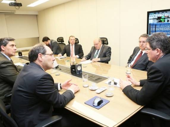 José Ivo Sartori e 

Raimundo Colombo se reuniram com Joaquim Levy