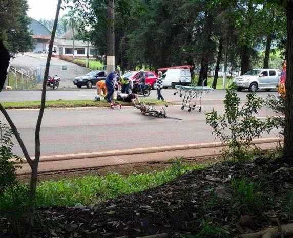 Colisão entre motos deixa homem gravemente ferido em São Miguel do Oeste - foto 2