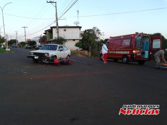 Colisão deixa piloto de motocicleta ferido em Três de Maio - foto 2