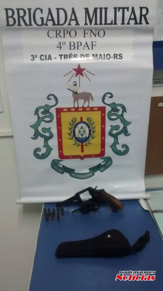 Brigada Militar prende homem por porte ilegal de arma em Três de Maio - foto 3