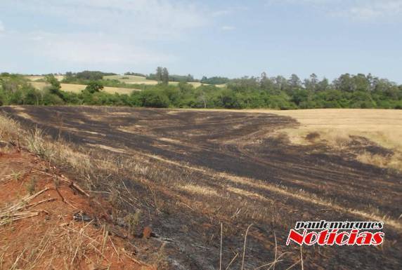 Agricultor fica ferido em incêndio numa lavoura na localidade de Esquina Bela Vista - foto 2