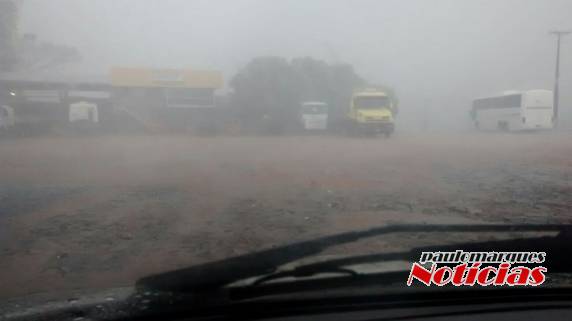 Temporal atingiu a cidade e o interior