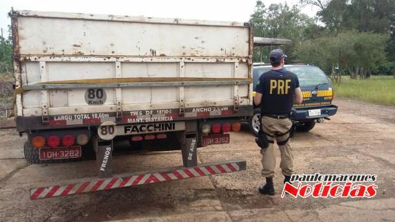 PRF recupera em Bozano
semi-reboque de Três de Maio - foto 2