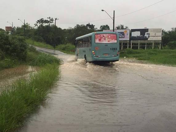 As chuvas são intensas na região