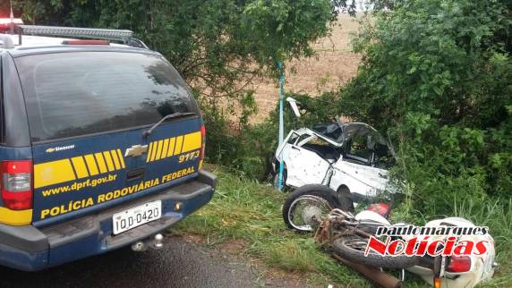 Colisão entre automóvel e motocicleta resulta em uma morte na BR 285 - foto 2