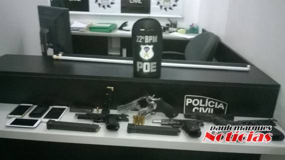 Policiais do
POE/22º BPM e Polícia Civil prendem seis integrantes da facção Bala na Cara - foto 4