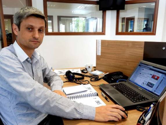 Marcos Meller trabalha na Rede Peperi de Comunicação no Oeste de Santa Catarina