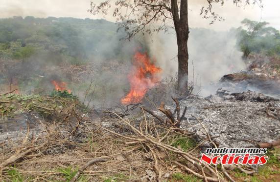 Bombeiros combatem incêndio em lixão irregular em Três de Maio - foto 2