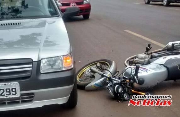 O acidente aconteceu no centro de Ijuí