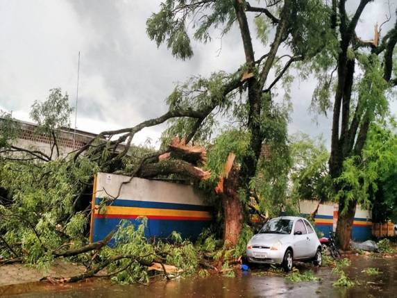 Vídeos: Tornado deixa rastro de destruição com feridos em Marechal Cândido Rondon, PR - foto 4