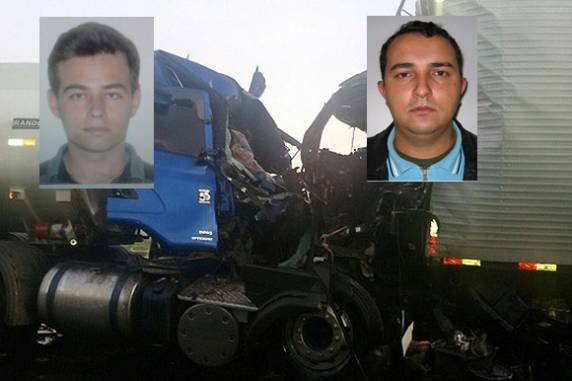 Vítimas foram identificadas 

como Vilmar Augusto Santarem, de 40 anos, e Fernando Rodrigues Temp, de 31 anos