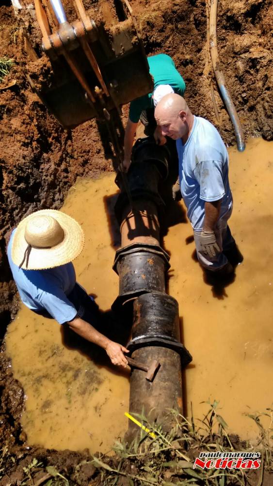 Concluído o conserto em adutora da CORSAN em Três de Maio - foto 3