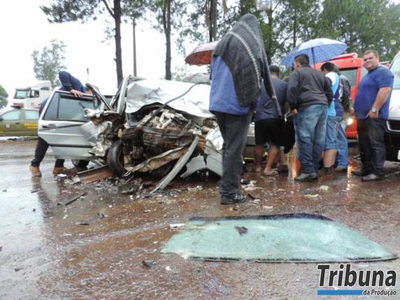 Aquaplanagem causa acidente e deixa dois feridos em Palmeira das
Missões - foto 2