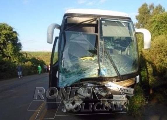 Ônibus com placas de Santa Rosa se envolve em acidente com duas
mortes no Oeste de SC - foto 5
