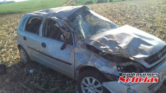 O acidente aconteceu em uma estrada de chão na localidade de Esquina Araújo/Independência