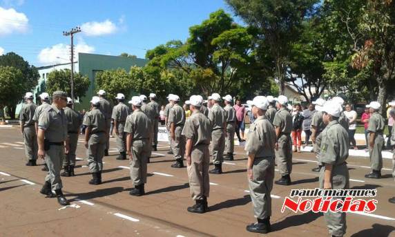 Pelotão Mirim faz parte da 3º Cia da Brigada Militar de Três de Maio