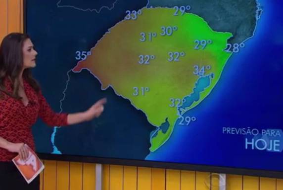 Massa de ar 

quente e úmido cobre o estado neste início de semana