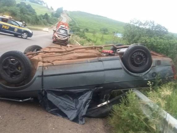 Acidente 

foi no km 210,9 da BR-285 em Lagoa Vermelha, no Norte do estado