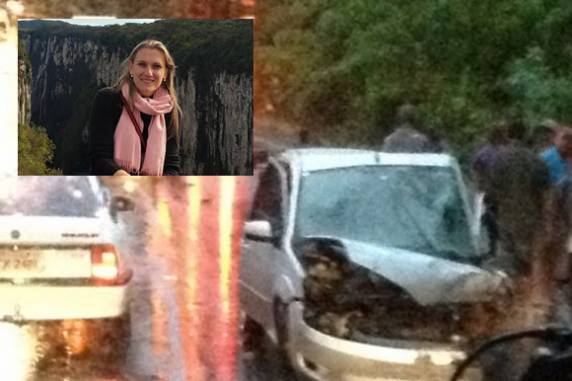 Elisa Müller, de 35 anos, estava em uma Saveiro que colidiu em um Fiesta no ponto conhecido como Curva das Cobras