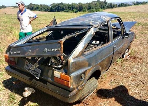 Acidente no interior de Guarani das Missões deixa condutor ferido - foto 4