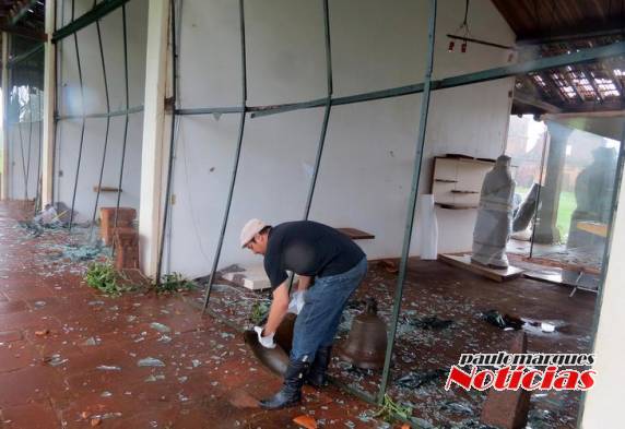 Sítio Arqueológico, ponto turístico de São Miguel das Missões, foi atingido