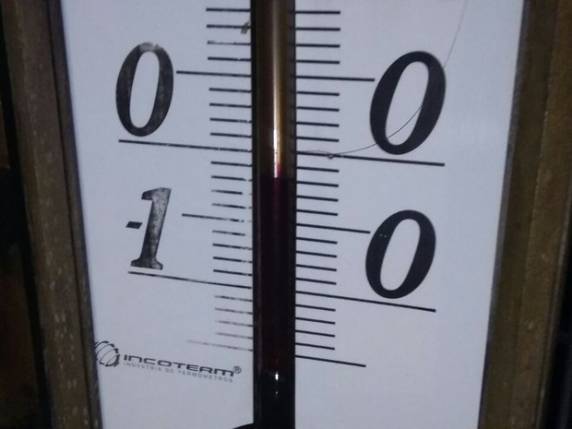Temperatura mínima foi registrada na cidade de São 

José dos Ausentes