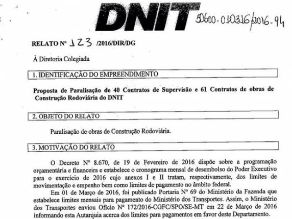 Dnit propõe paralisar obras em 31 rodovias por falta de orçamento - foto 3