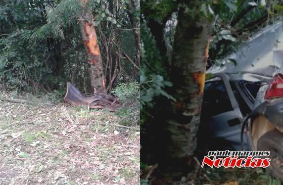 Acidente aconteceu durante a madrugada