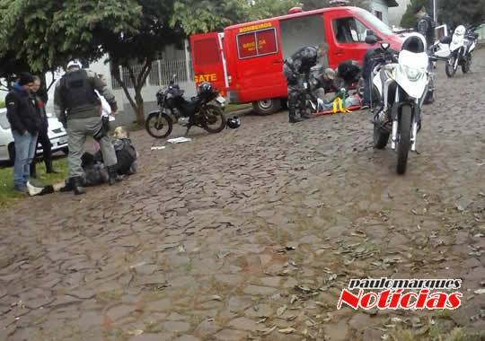 Moto-táxi foge de blitz e colide em motocicleta da Brigada Militar, em Ijuí - foto 4