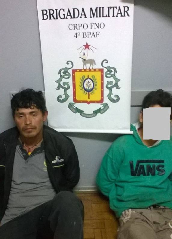 Brigada Militar flagra pai e filho furtando material de obra em Horizontina - foto 3