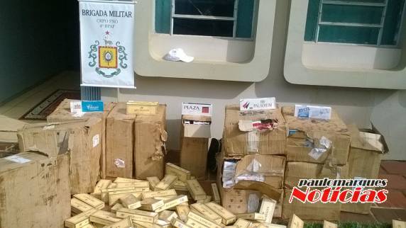 Brigada Militar de Horizontina apreende carga de cigarros contrabandeados - foto 2