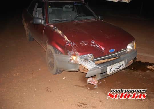 Ninguém ficou ferido na colisão que 

envolveu dois veículos