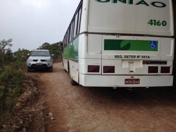 São 30 km de 

estrada de chão em trecho da BR-285, que liga SC e RS