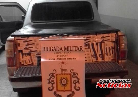Depois de uma perseguição Brigada Militar de Três de Maio apreende carga de cigarros - foto 4