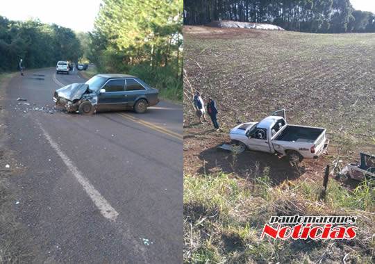 Veículos colidiram no km 8 da 

rodovia