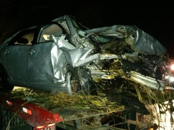 Ela estava em um Civic; garoto de 13 anos teve ferimentos graves