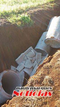 Vândalos destroem tubos de concreto em novo loteamento de Três de Maio - foto 5