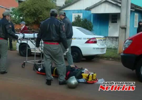 Motociclista fica ferido depois de cair com motocicleta em aciente, em Ijuí - foto 3