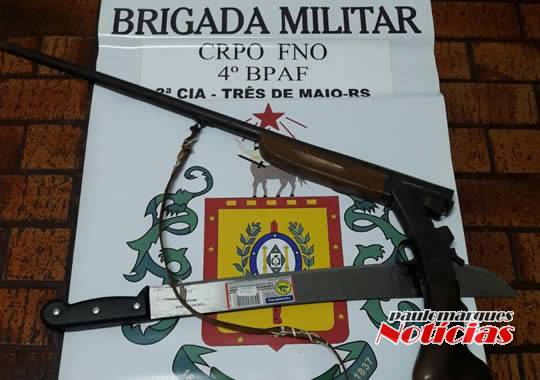 Brigada Militar prende idoso depois de
atirar contra a esposa no interior de Três de Maio - foto 3