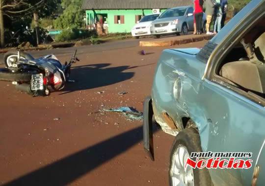 Colisão entre carro e motocicleta deixa um ferido em Ijuí - foto 4
