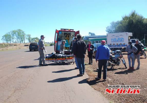Colisão envolve duas motocicletas e deixa um ferido no trevo
da Pica-Pau, em Três de Maio - foto 4