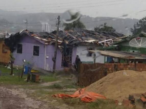 Ponte Serrada e Xanxerê registraram temporal nesta quarta-feira (17)