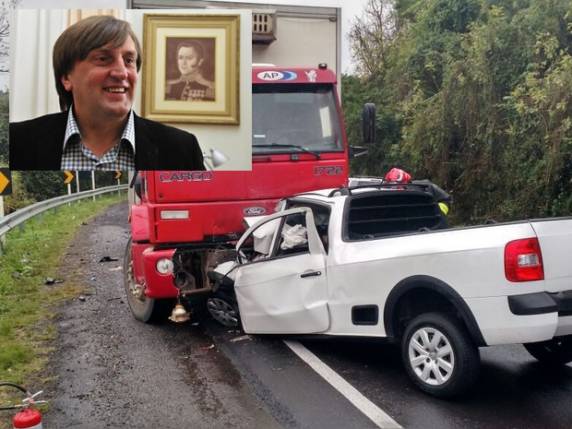 O petista, que tentaria voltar ao Executivo nestas eleições, dirigia uma Saveiro quando colidiu contra um caminhão, na BR-470