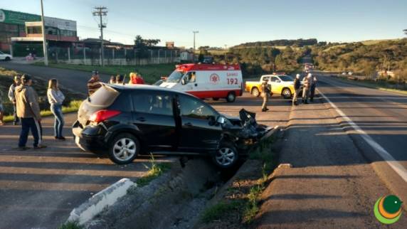 Acidente deixa três feridos na saída de Passo Fundo para Coxilha - foto 2