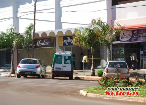 A agência local foi alvo de arrombamento no último final de semana