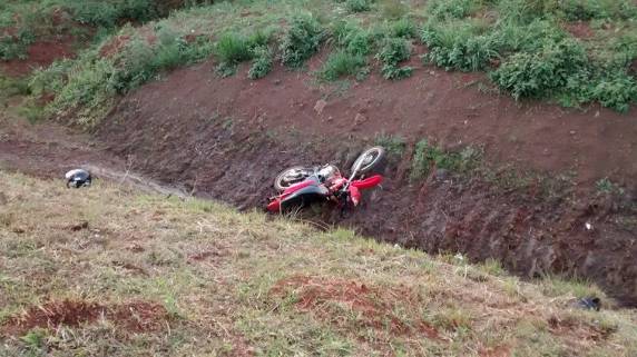 O piloto da moto, morador de Roque Gonzales, teve ferimentos sem gravidade