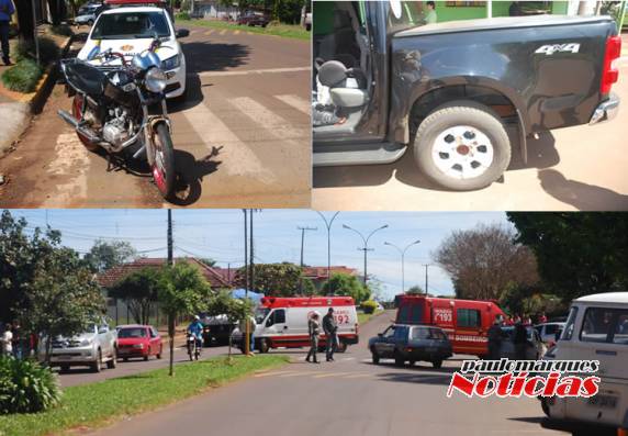 Acidente aconteceu no início da tarde desta quinta-feira na Av. Santa Rosa