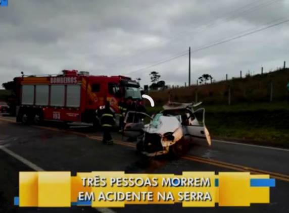 Terceira vítima morre após batida entre
três veículos em Lages - foto 3